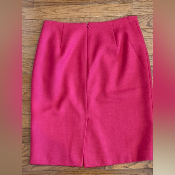 Hobbs London Pink Pencil Skirt Wool Size 8 - Picture 2 of 3